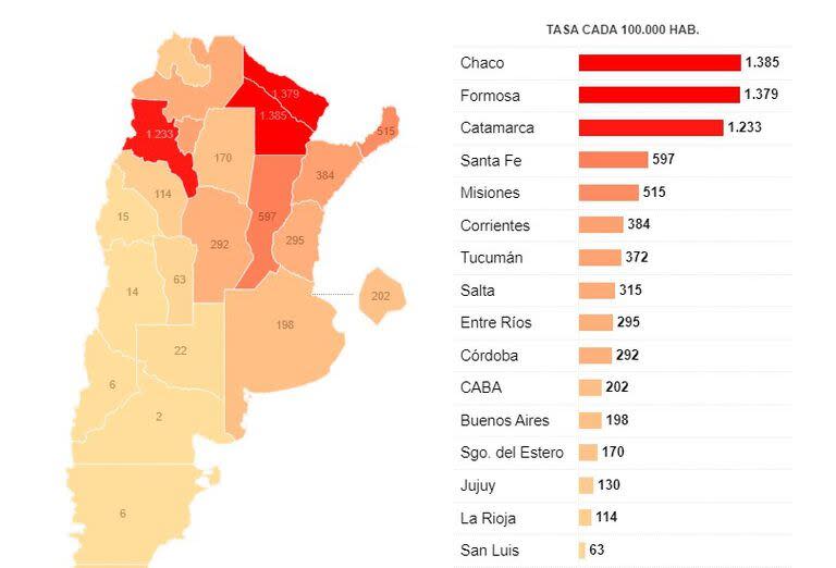 Mapa del dengue