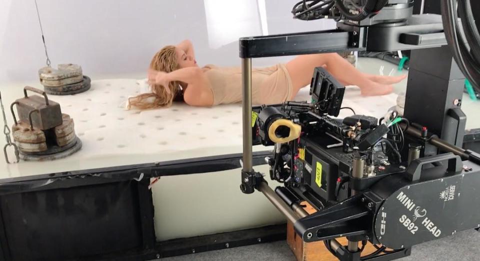 Shakira filmando el video de su tema Trap/Shakira/Instagram