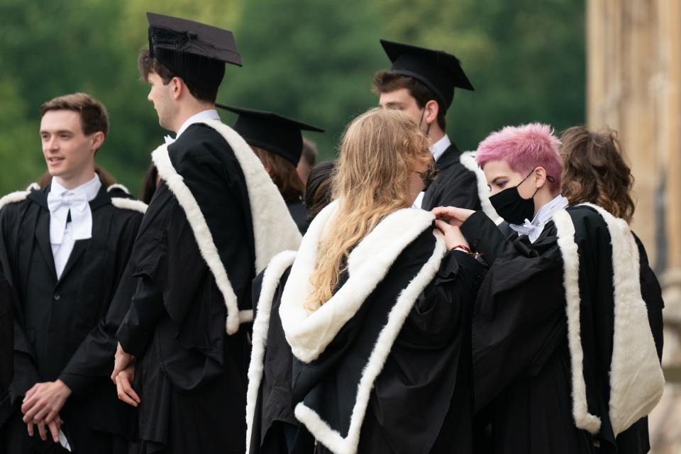 University of Cambridge graduation ceremony (PA)