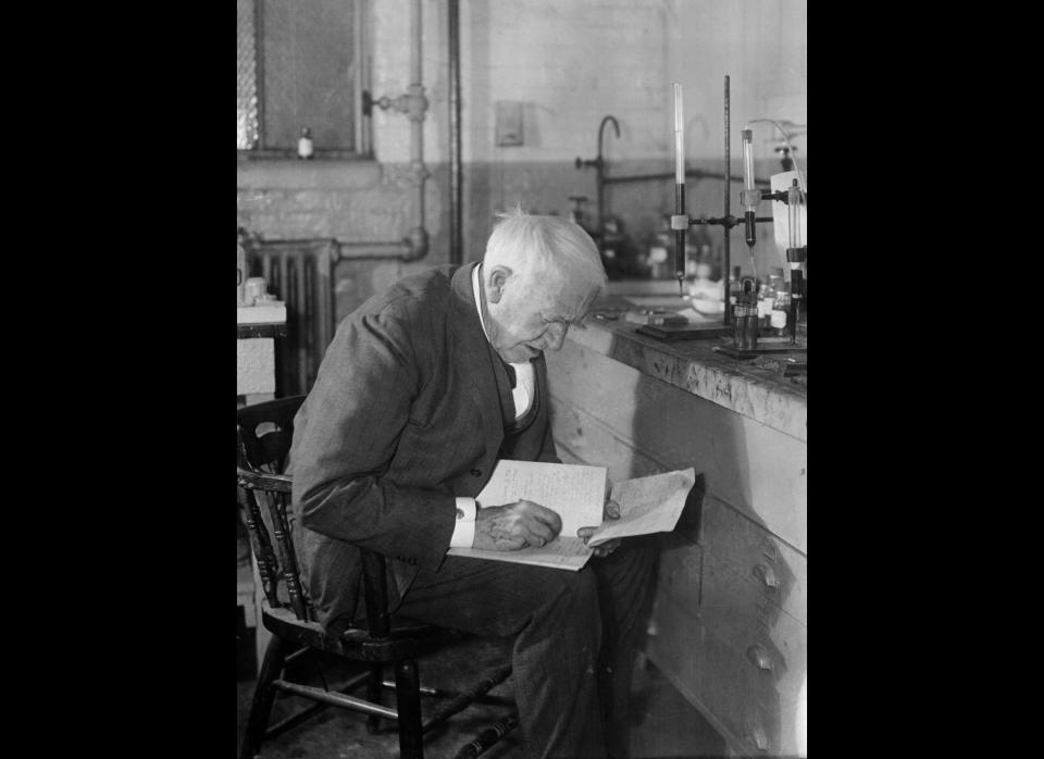 Thomas Edison was renowned as a genius in his day and in 1878 New York "Graphic" announced that the New Jersey dweller had invented a machine that could turn water into wine and soil into cereal. This of course was a hoax, but other newspapers around the country didn't get the joke and published the article with tons of editorial praise. The next day the "Graphic" re-published some of the praise with the headline, "They Bite!" 