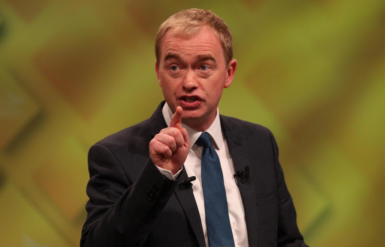 Tim Farron: Getty