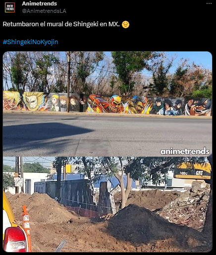 El mural dio paso a una nueva construcción