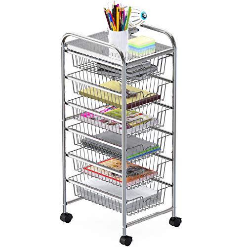 7) Simple Houseware 6-Tier Utility Cart