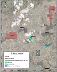 Lithium Ionic Claims and Vale Litio Lithium Mining Claims