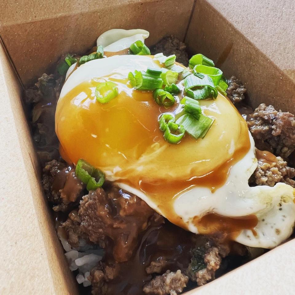 Loco Moco at Fresh Out the Box restaurant in Louisville.