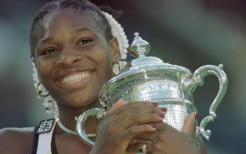 Serena Williams' first grand slam title came at the 1999 US Open - GETTY IMAGES