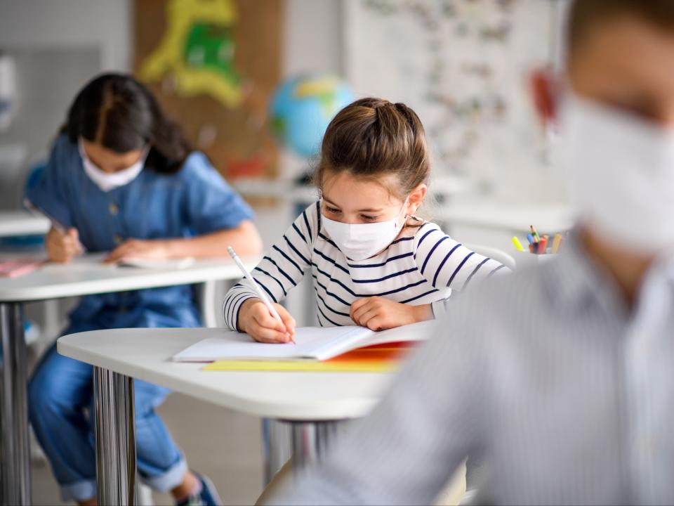 At least two primary schools have requested pupils where face masks when they return on 8 March (Getty Images/iStockphoto)