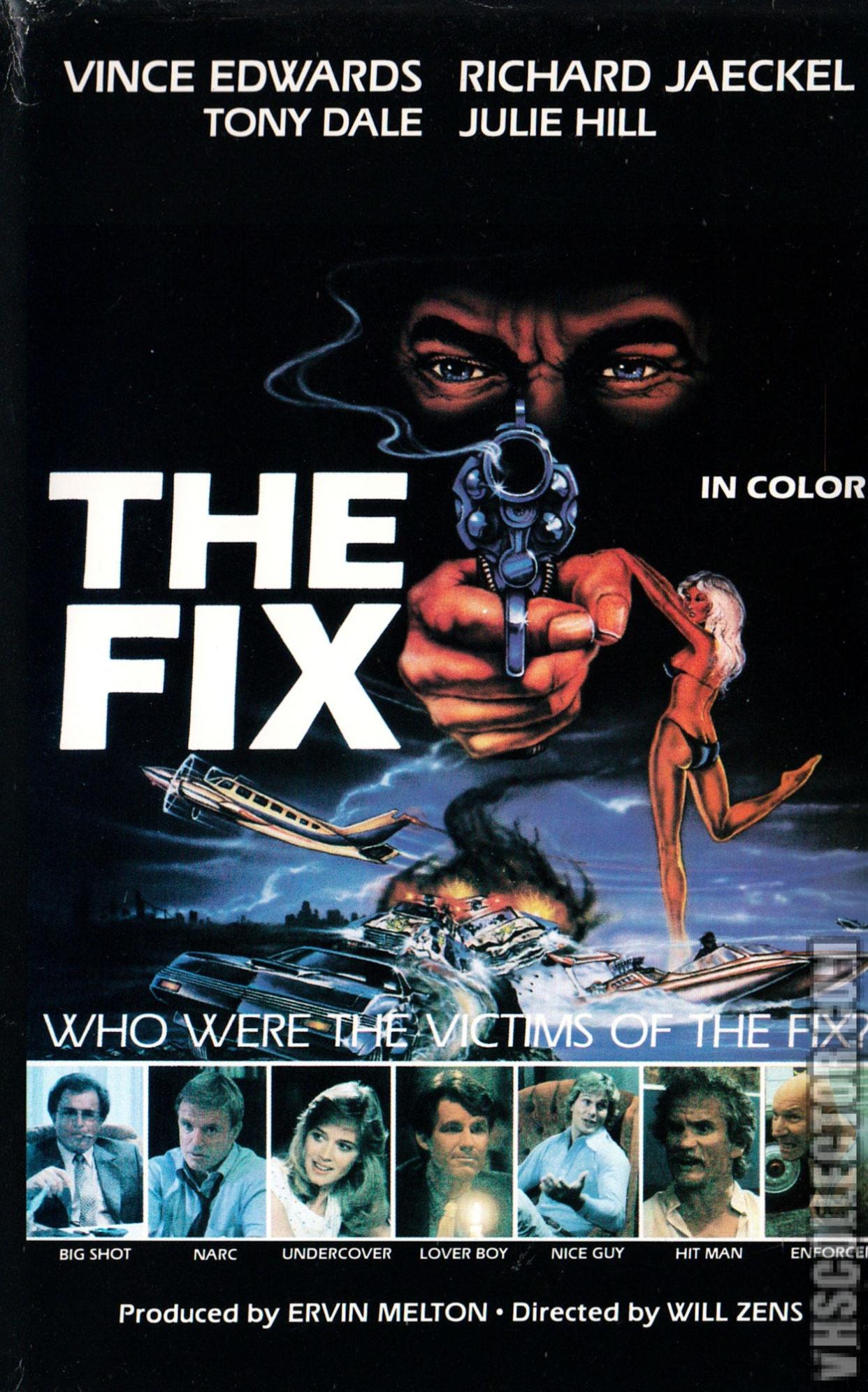 VHS jacket art for "The Fix," which shot in Wilmington in 1983.