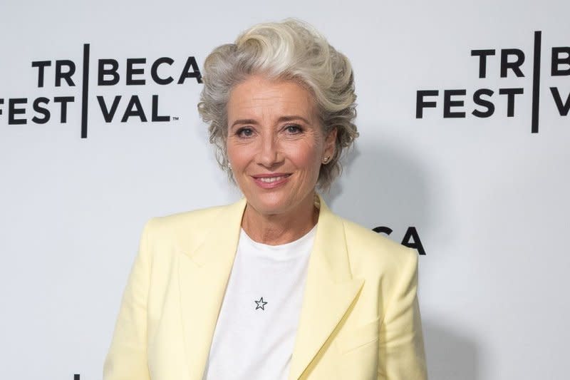 Emma Thompson will star in and executive produce "Down Cemetery Road," a new thriller based on the Mick Herron novel. File Photo by Gabriele Holtermann/UPI