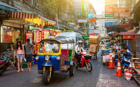 Tuk tuk Bangkok Thailand - Credit: Getty