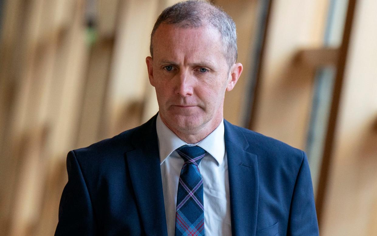 Minister for Health and Social Care Michael Matheson arrives ahead of First Minster's Questions at the Scottish Parliament in Holyrood, Edinburgh