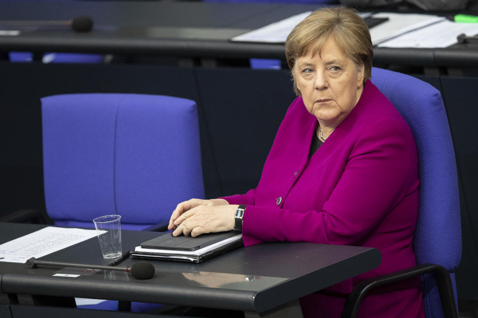 Im Anschluss an die Regierungserklärung von Bundeskanzlerin Angela Merkel zur Corona-Pandemie im Bundestag äußerte sich auch die Opposition. (Bild: Maja Hitij/Getty Images)