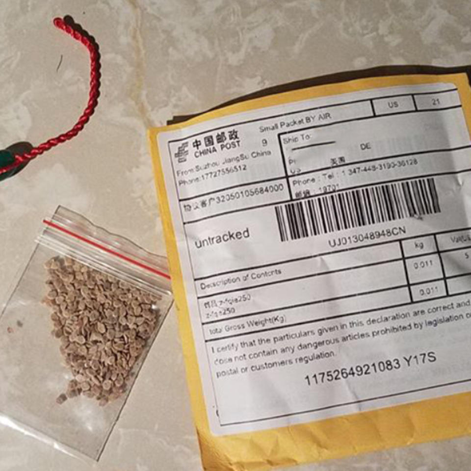 The Delaware Department of Agriculture is advising residents not to plant unsolicited seeds purportedly sent from China. (Delaware Dept. of Agriculture)