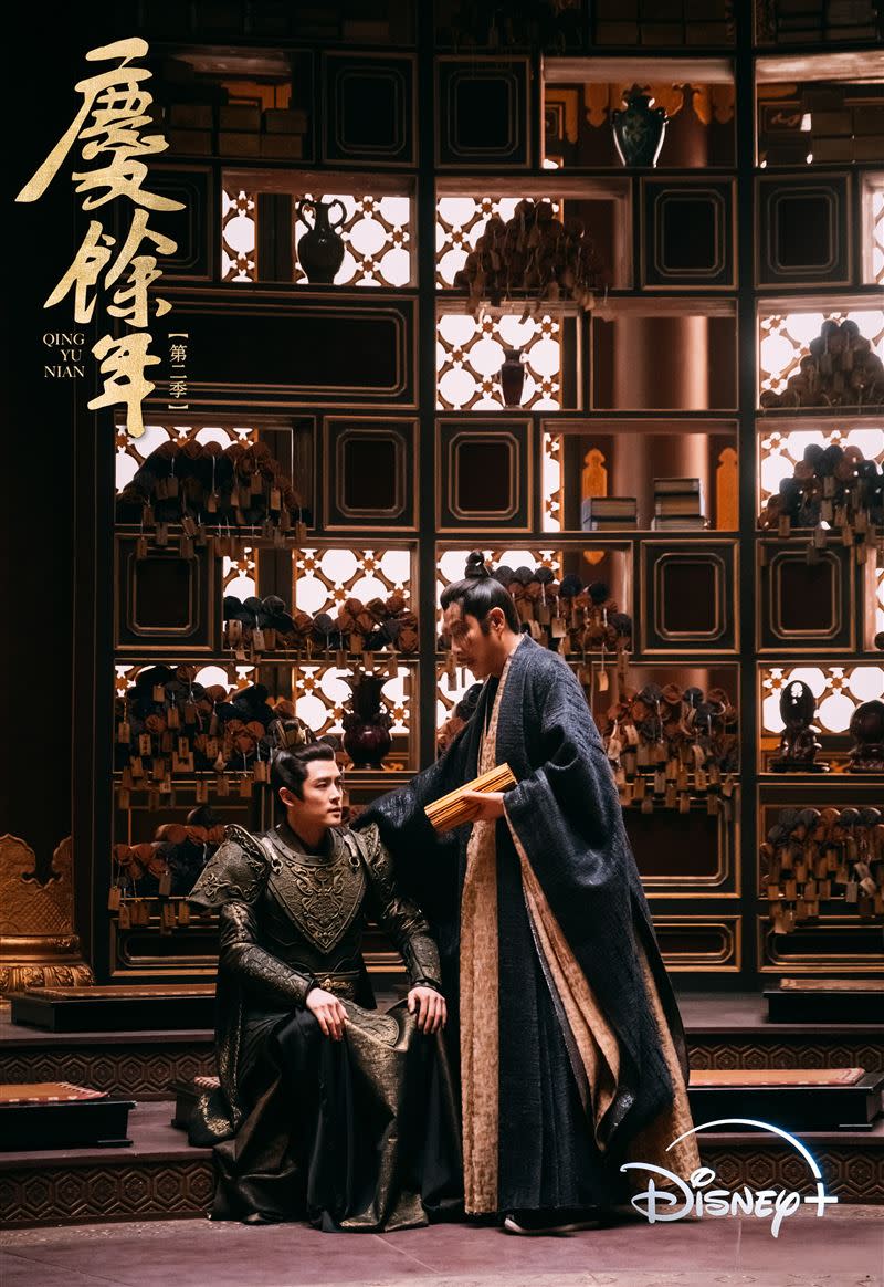 （左）付辛博、（右）陳道明等卡司在《慶餘年 第二季》飾演大皇子與慶帝。（圖／Disney+提供）