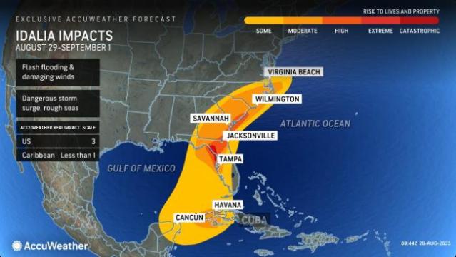 Heavy rain, tropical storm winds from Idalia pelt Bulloch