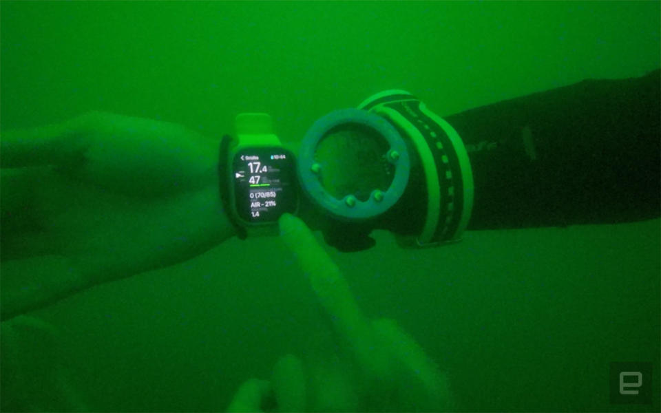 Apple Watch Ultra Oceanic+ app