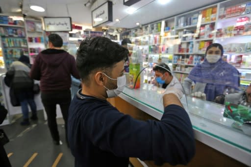 Sales of face masks at Iranian pharmacies have surged in recent days