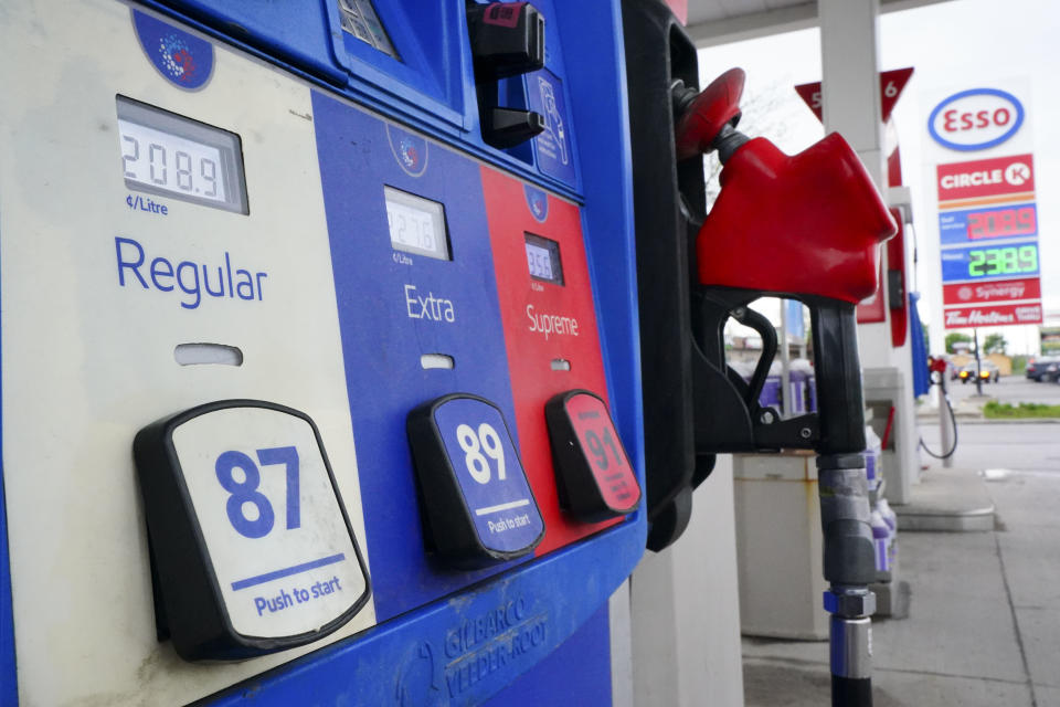 Statistics Canada is set to release its July consumer price index report this morning. Forecasters expect inflation ticked up last month, as gasoline prices rose. Gas prices are displayed in Carleton Place, Ont. on Tuesday, May 17, 2022. THE CANADIAN PRESS/Sean Kilpatrick