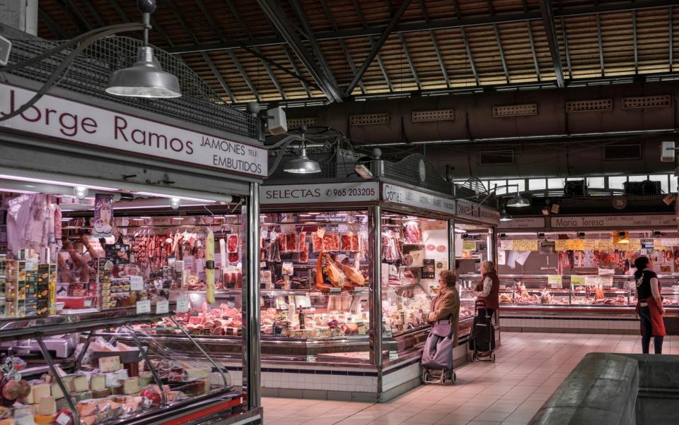 Central market hall of Mercado Center, Alicante, Spain