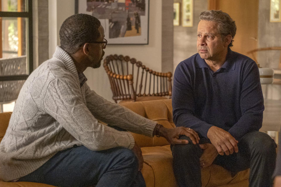 From left, Sterling K. Brown and Jon Huertas. - Credit: Ron Batzdorff/NBC