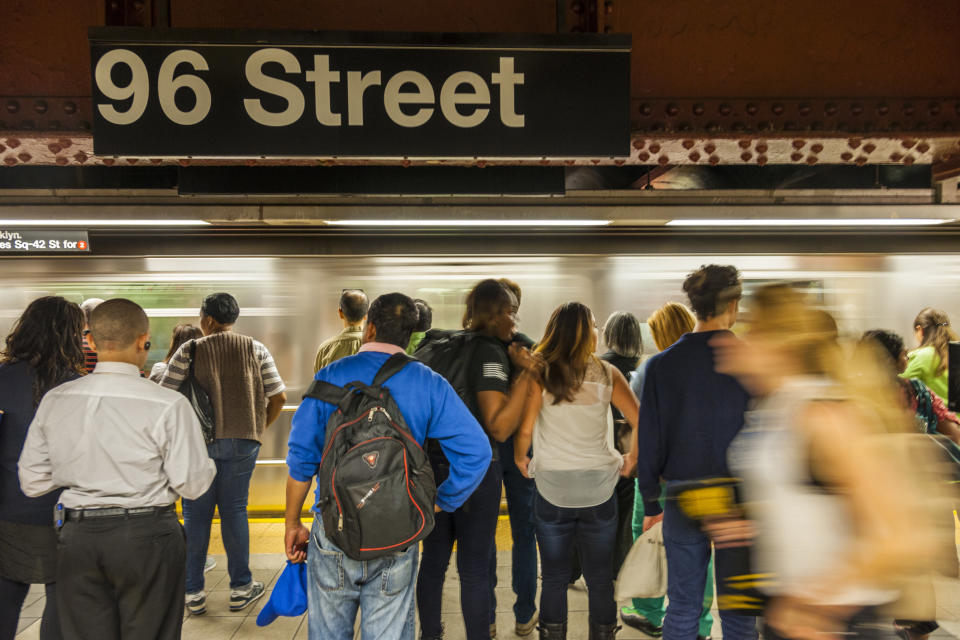 busy subway station