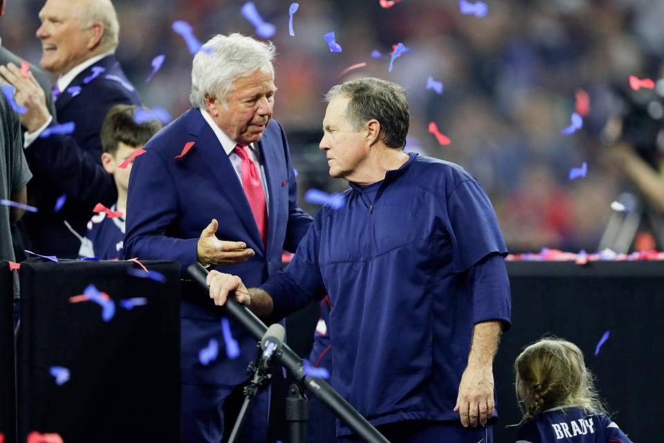 Robert Kraft and Bill Belichick 