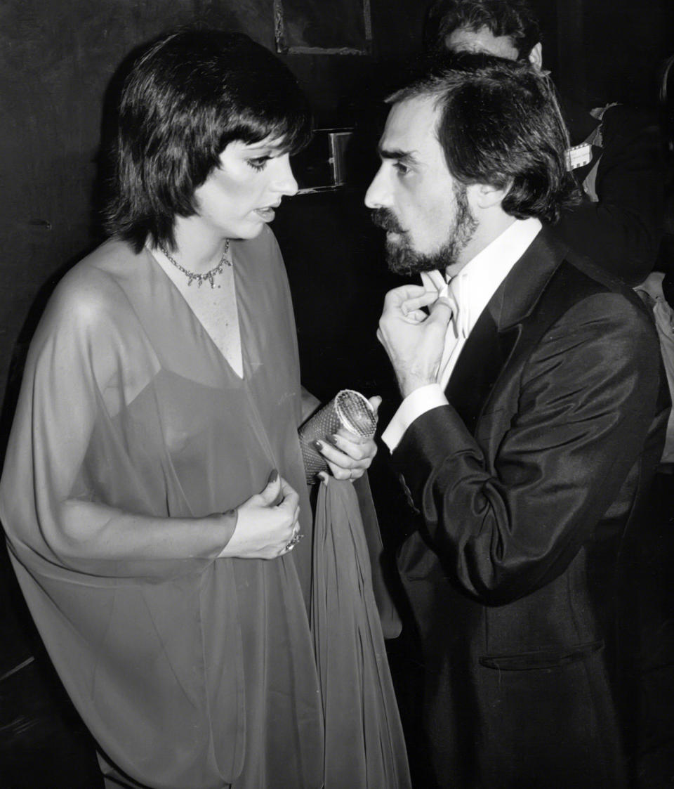 <p>Scorsese and <a href="https://people.com/tag/liza-minnelli/" rel="nofollow noopener" target="_blank" data-ylk="slk:Liza Minnelli,;elm:context_link;itc:0;sec:content-canvas" class="link ">Liza Minnelli,</a> whom he directed in the 1977 film <i>New York, New York</i> and Broadway musical <a href="https://playbill.com/production/the-act-majestic-theatre-vault-0000007828#carousel-cell177728" rel="nofollow noopener" target="_blank" data-ylk="slk:The Act,;elm:context_link;itc:0;sec:content-canvas" class="link "><i>The Act, </i></a>which won her the Tony for best actress in a musical in 1978. </p>