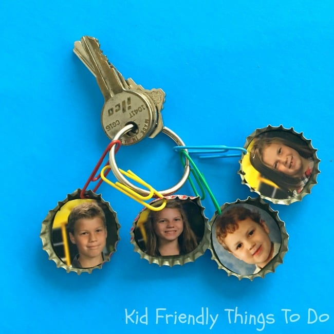 diy fathers day gifts photo keychain