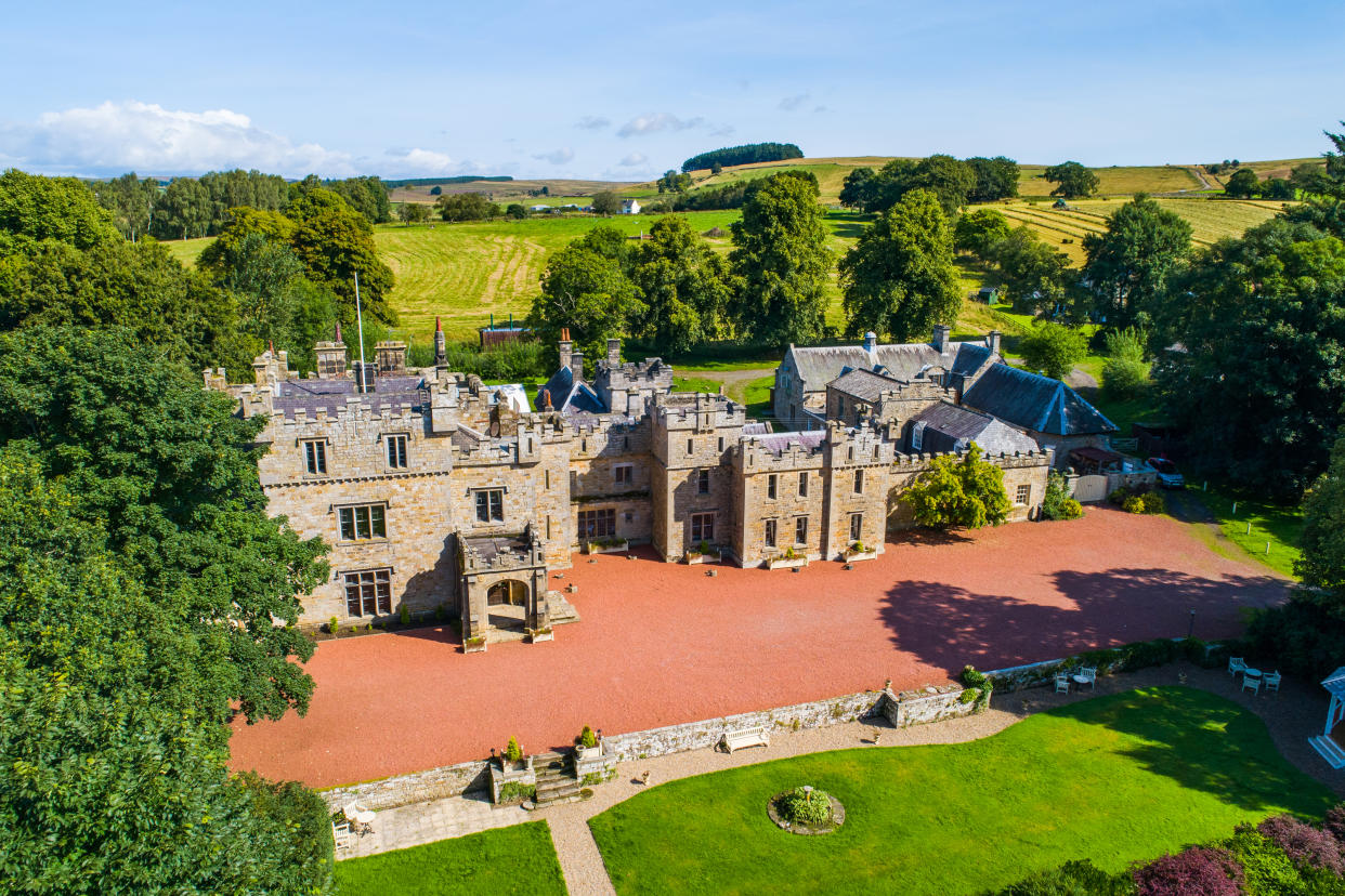 Otterburn Castle was turned into a hotel in the 1940s. Photo: UK Sotherby's International Realty