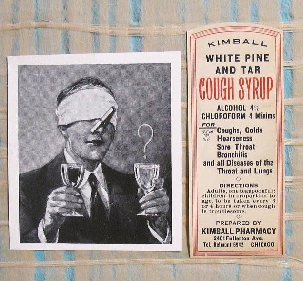 Kimball White Pine and Tar Cough Syrup