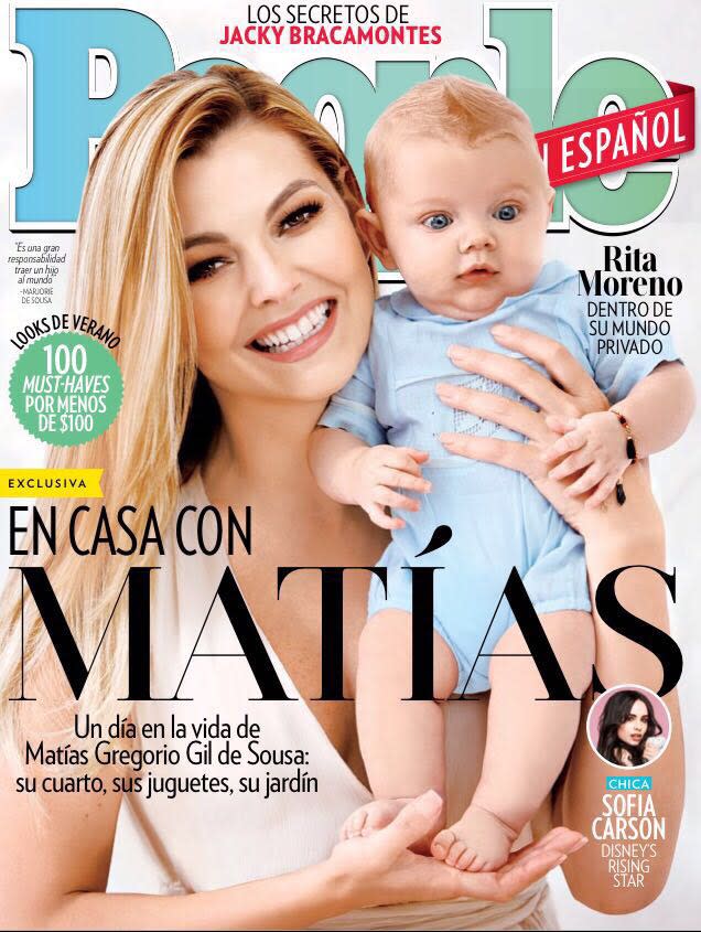 Julián Gil reacciona a la portada de People con Marjorie de Sousa y su hijo Matías