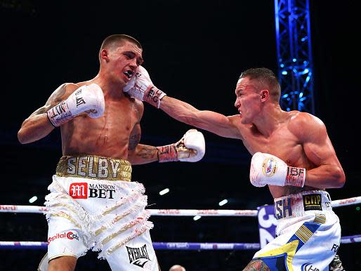 Josh Warrington defeats Lee Selby by unanimous decision in May 2018 (Getty)