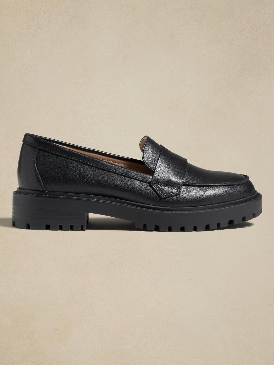 leather loafer