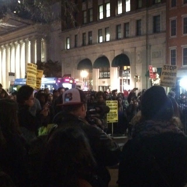 A peaceful rally in New Haven, Connecticut on November 25th, 2014  