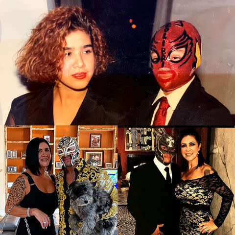 <p>Rey Mysterio Instagram</p> Rey Mysterio and Angie Gutiérrez