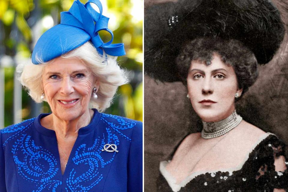 Max Mumby/Indigo/Getty, The Print Collector/Print Collector/Getty Queen Camilla and her ancestor Alice Keppel