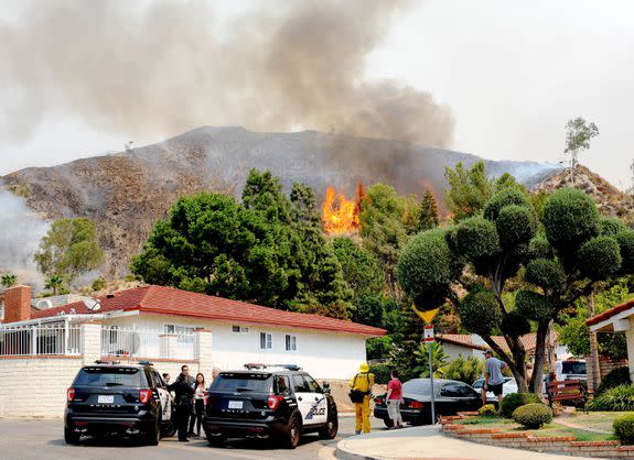 A view of the fire on September 2, 2017.