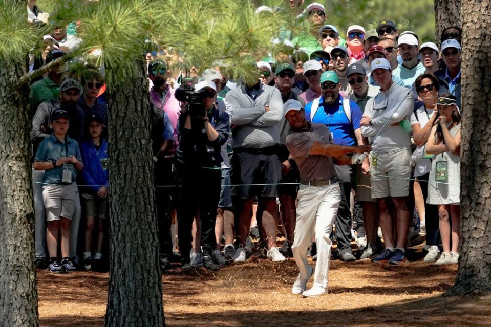 Tiger Woods has been watched by plenty of spectators at the Masters in addition to his television coverage. USA TODAY NETWORK