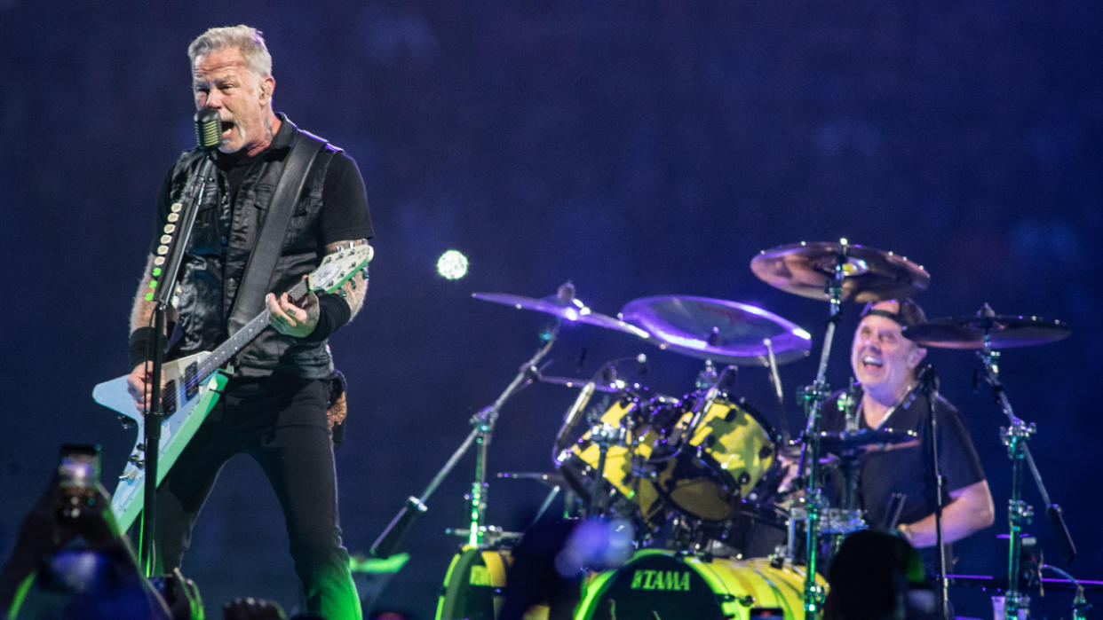  Metallica performing in 2023. 