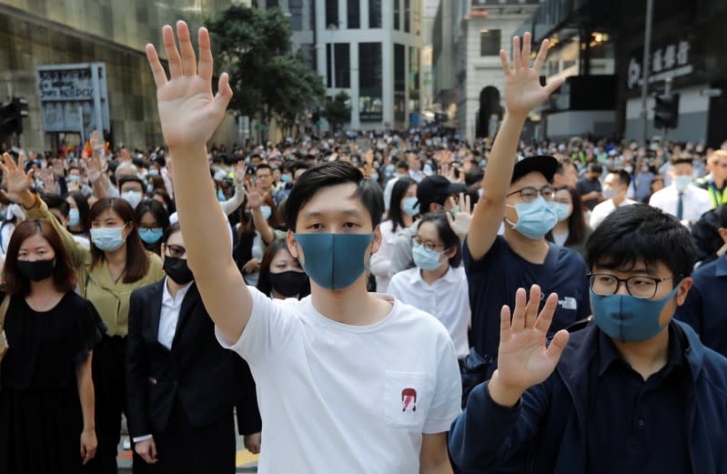 Protests at the Central District in Hong Kong