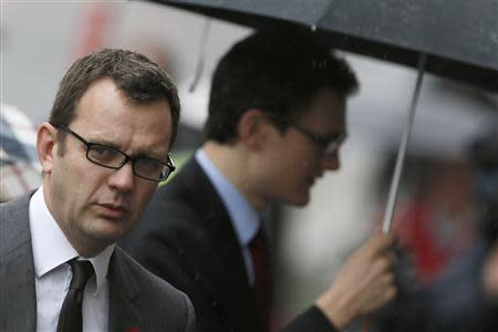 Former News of the World editor Andy Coulson arrives at the Old Bailey courthouse in London November 5, 2013. REUTERS/Stefan Wermuth