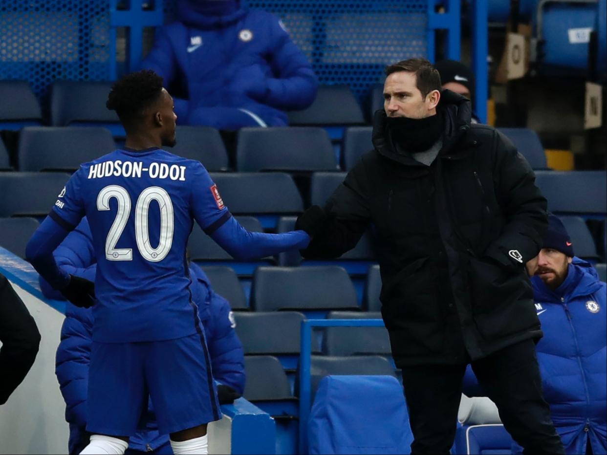 Chelsea winger Callum Hudson-Odoi (AP)