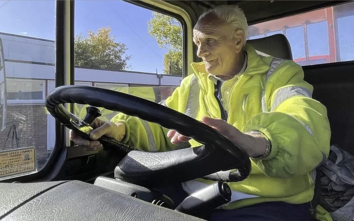 The Sheffield lorry driver has passed a health check, enabling him to continue working - BBC News