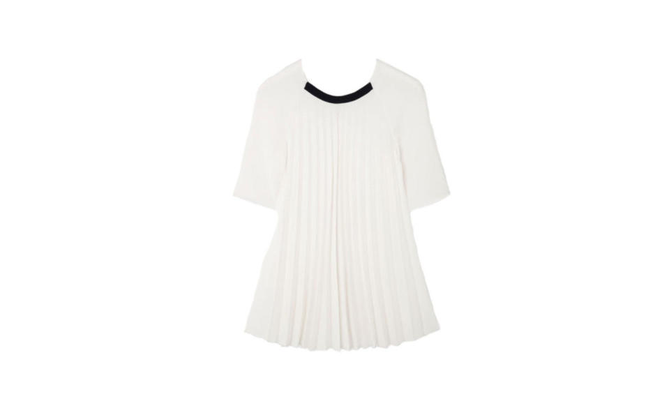 Cos Rim Trim Pleated Top, $99, Cos