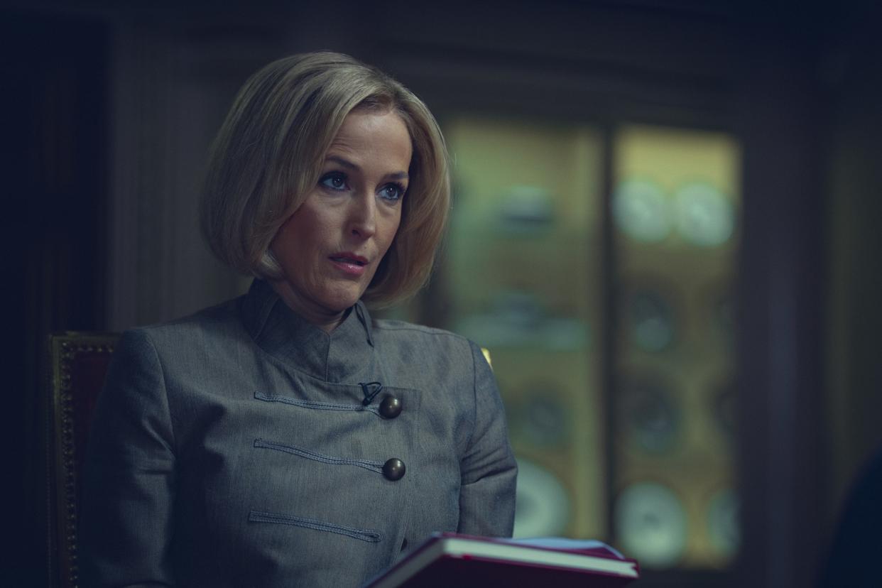 Gillian Anderson portrays journalist Emily Maitlis in the film (Netflix/PA)
