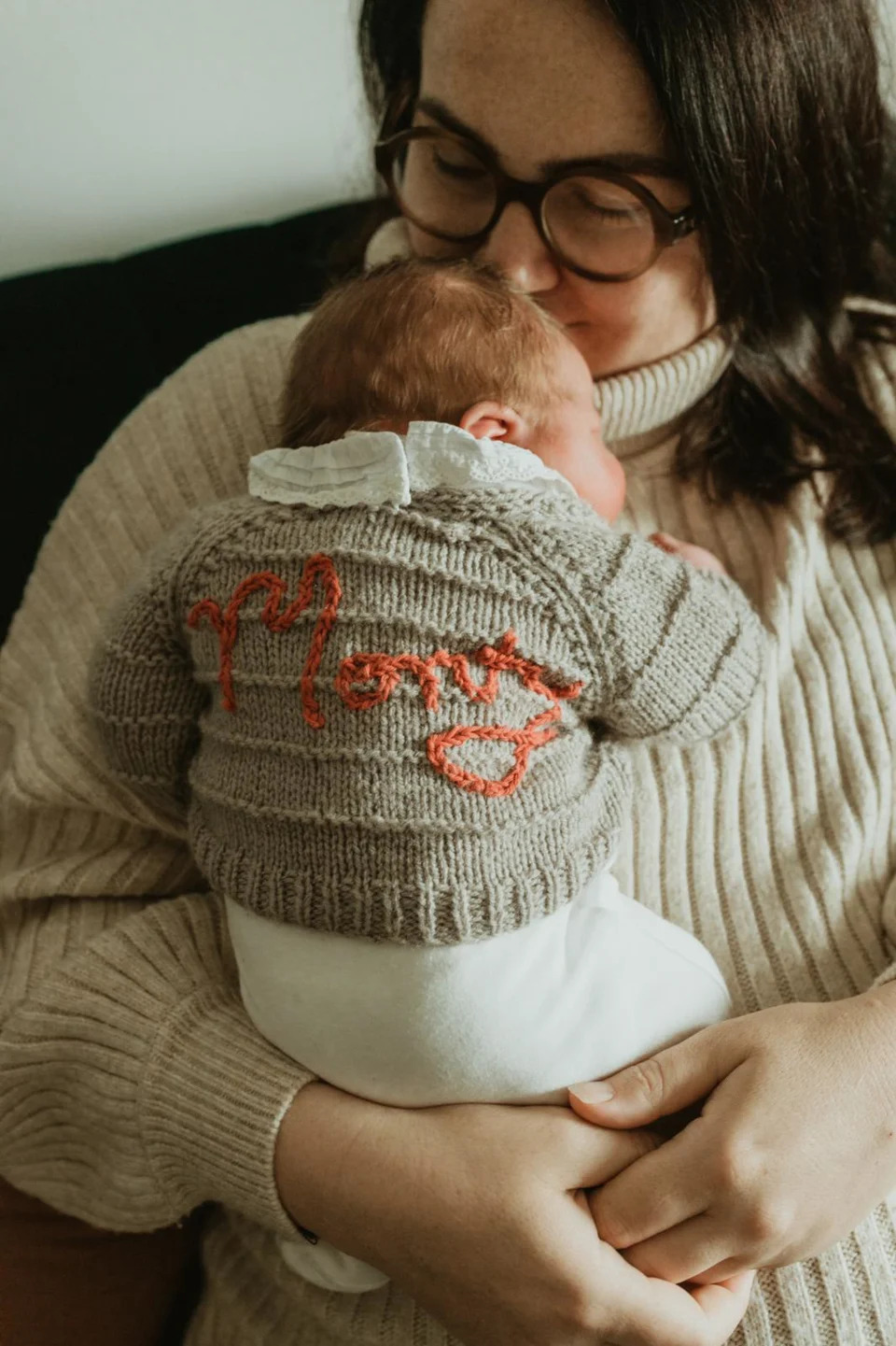 Sarah Dines with Monty as a newborn. (Madeleine Jones Photography/Caters)