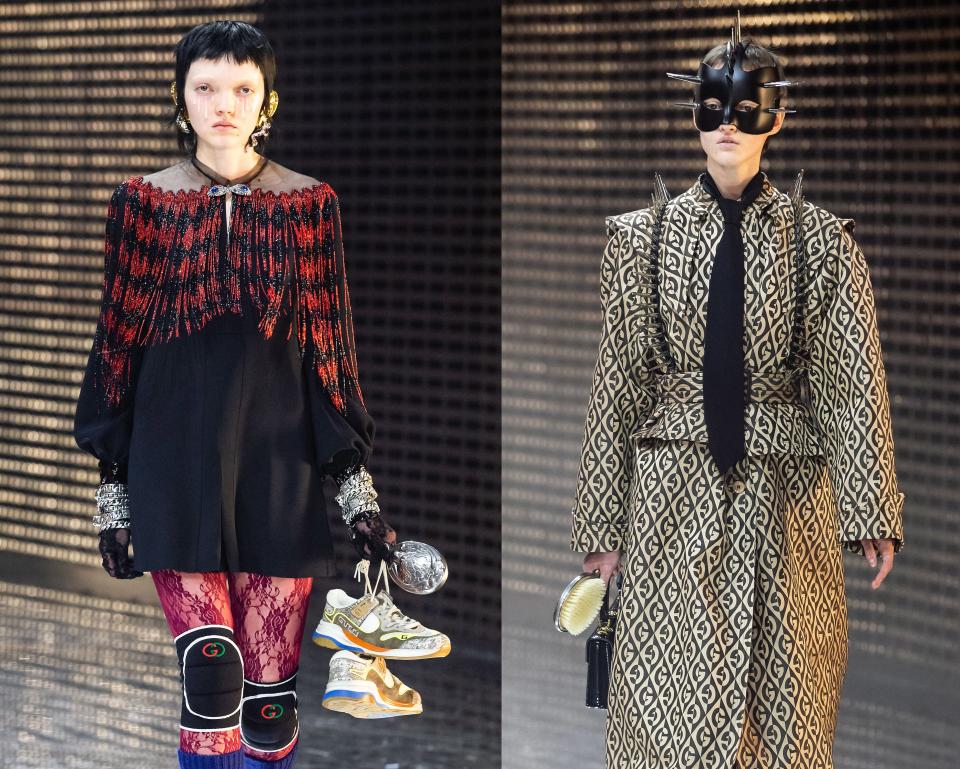 From applying faux tears to taking on a Ziggy Stardust mullet, 6 hair and makeup lessons straight from Gucci's fall show.