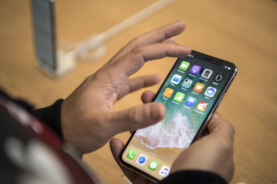 <p>Up 6.7%: Average prices for smartphones increased by 10.2% in 2015, 16.7% last year and 6.7% in 2017, according Gartner. (Carl Court/Getty Images) </p>