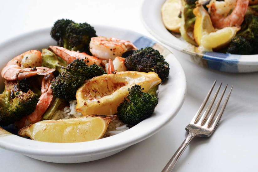 Spicy Roasted Shrimp & Broccoli