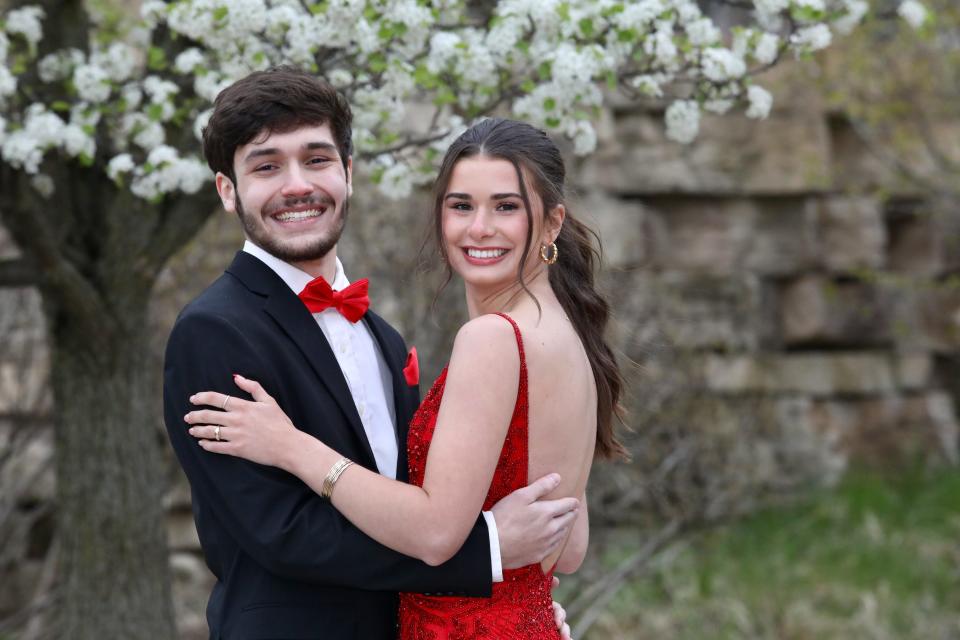 Hononegah High School held its prom Saturday, April 20, 2024. Students posed for photos throughout the Rockford area before heading to the dance at the Tebala Event Center in Rockford.